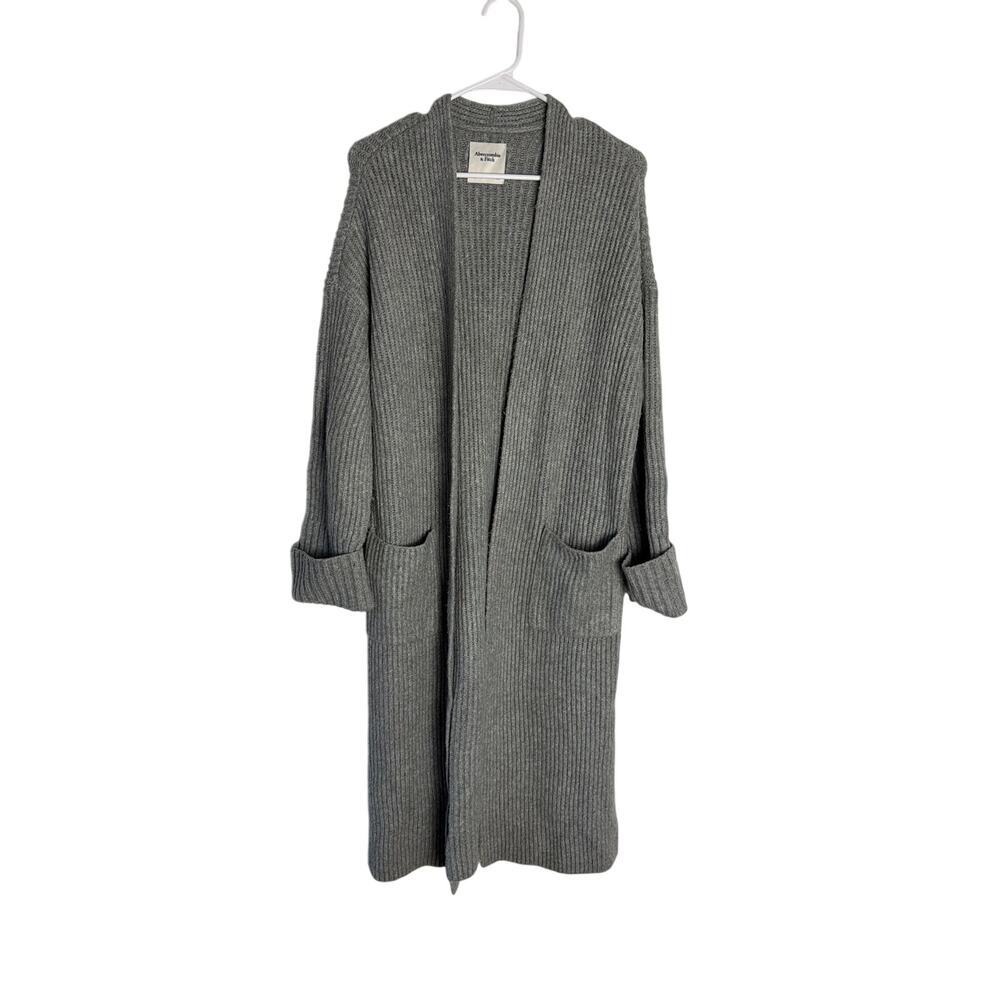 Abercrombie & Fitch Women's Long Ribbed Duster Cardigan Sweater (Size Small)